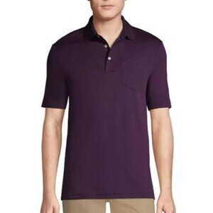 NWOT Lands' End Men's XL Traditional Fit Polo Short Sleeve Shirt Purple